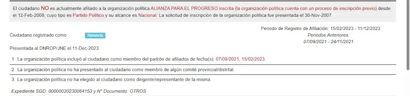 El flamante ministro del Interior, Julio Díaz Zuloeta, perteneció hasta fines del 2023 a Alianza para el Progreso.