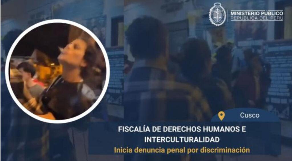 cusco: fiscalía de derechos humanos denuncia por discriminación a joven que agredió con insultos a vigilante