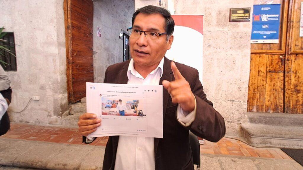 arequipa: denuncian a rohel sánchez por presunta propaganda electoral en redes del gra