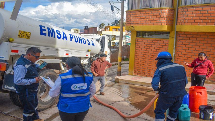 puno: sunass inició 3 atenciones de denuncia a emsapuno por falta de agua potable en sectores de la ciudad