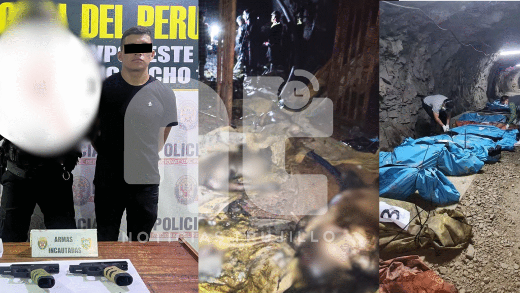 pataz: capturan en lima a sujeto con pistola que pertenece a una de las 13 víctimas en matanza