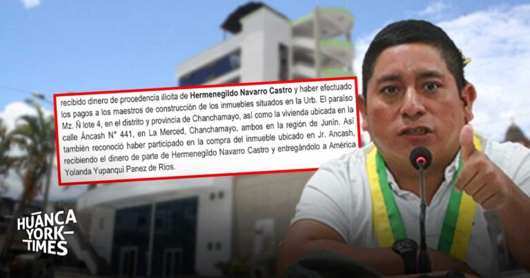 junín: delator confiesa que recibió dinero ilícito del ‘cumpa’ navarro para construcciones en chanchamayo