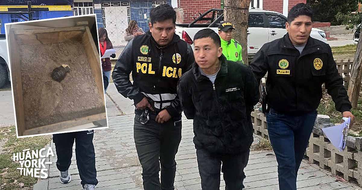 huancayo: condenan a más de seis años a joven que portaba granada y municiones en centro comercial