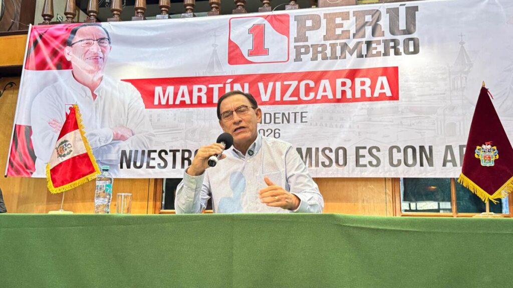 arequipa: vizcarra crítica a boluarte por viaje al vaticano y acusa cogobierno con fujimori y acuña