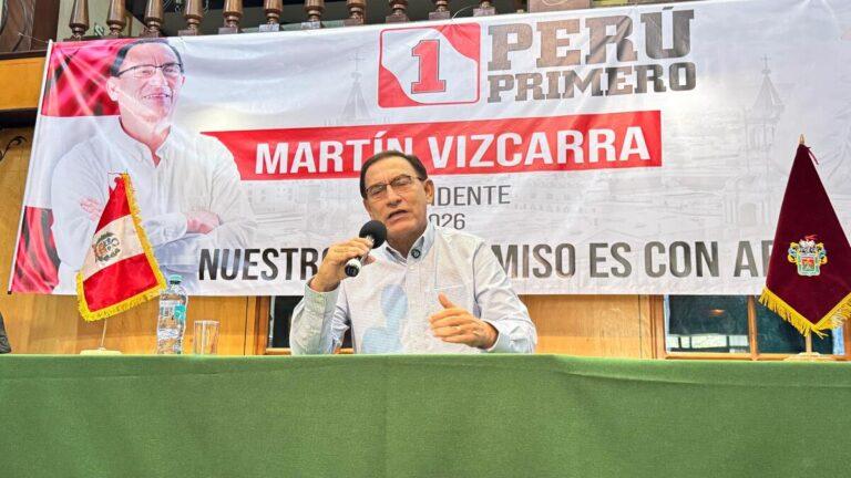 arequipa: vizcarra crítica a boluarte por viaje al vaticano y acusa cogobierno con fujimori y acuña