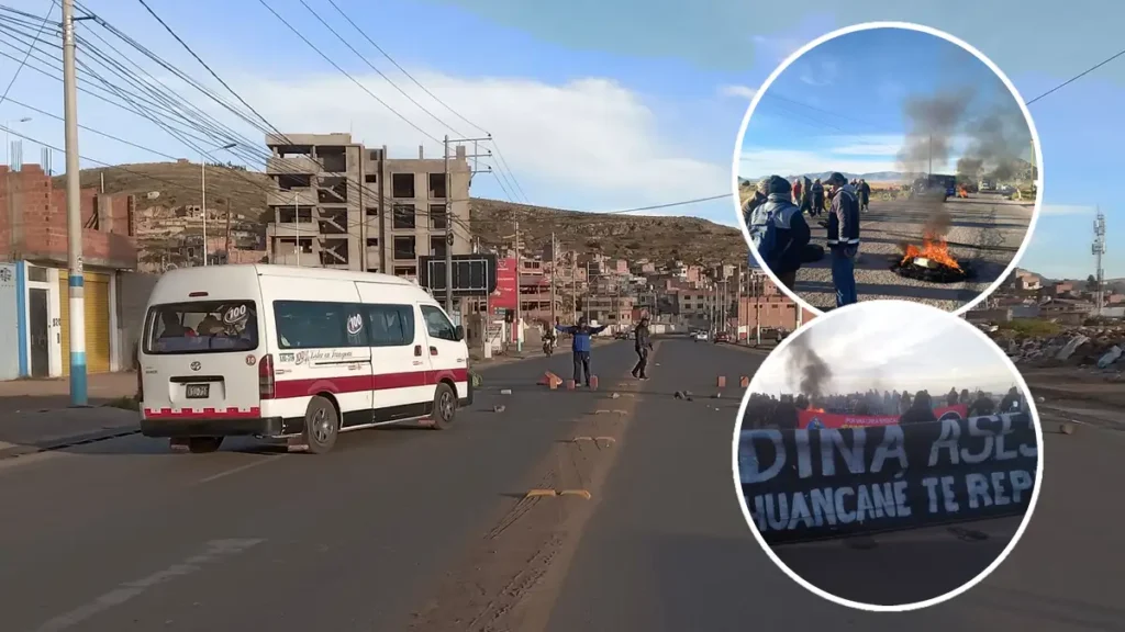 protestas en puno bloquean vías exigen derogatoria leyes y gaseoducto
