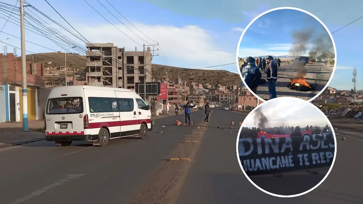 protestas en puno bloquean vías exigen derogatoria leyes y gaseoducto