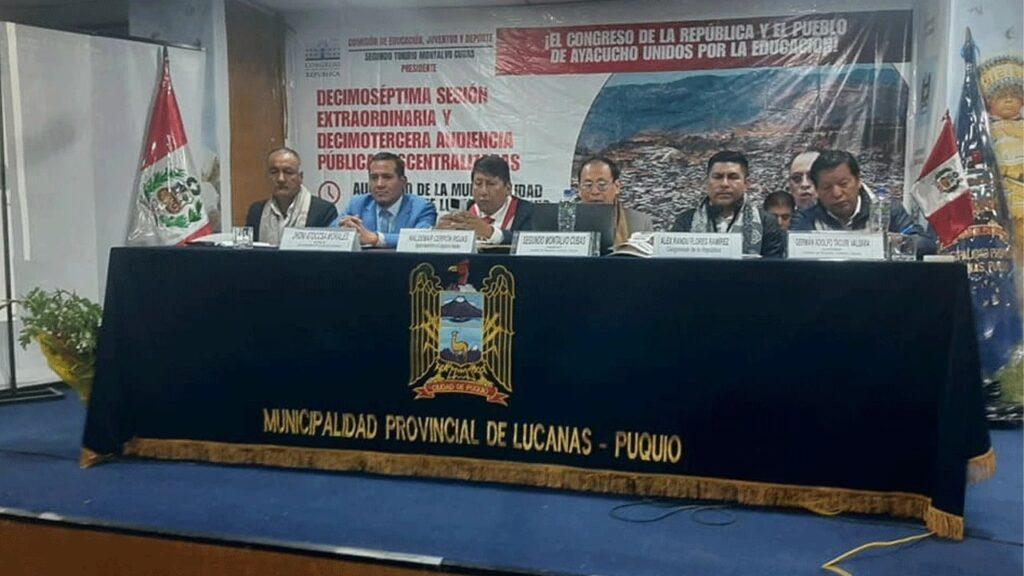presidente del consejo regional de ayacucho cuestionó labor de congresistas