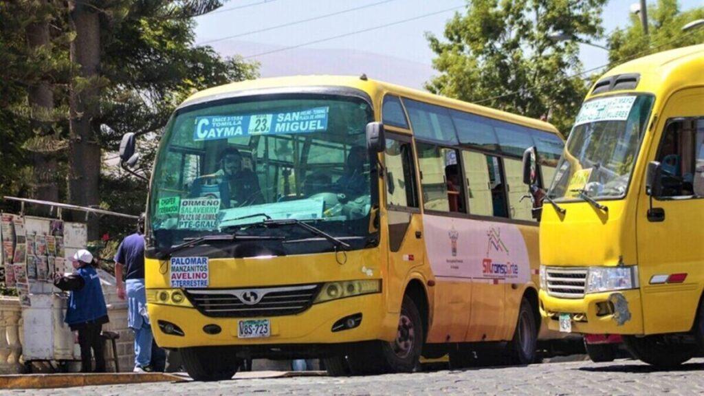 paro en arequipa: transporte y clases con normalidad, movilizaciones se concentrarán en centro histórico