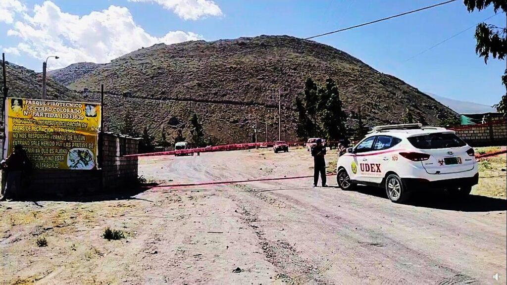 arequipa: explosión en cerro colorado provoca la muerte de dos personas y un herido