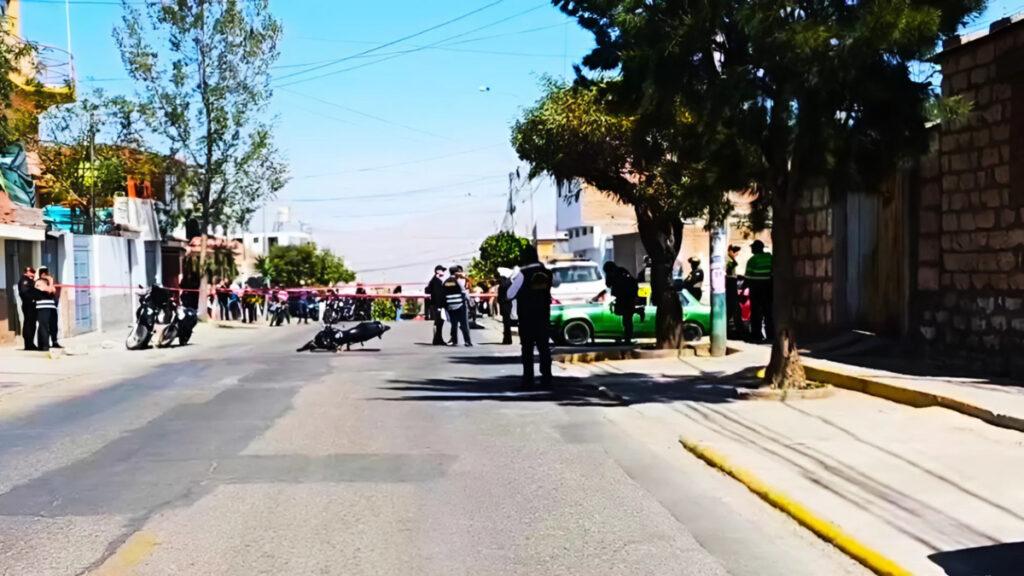 sicariato en arequipa: motociclistas acribillan a dos personas en el distrito de cerro colorado