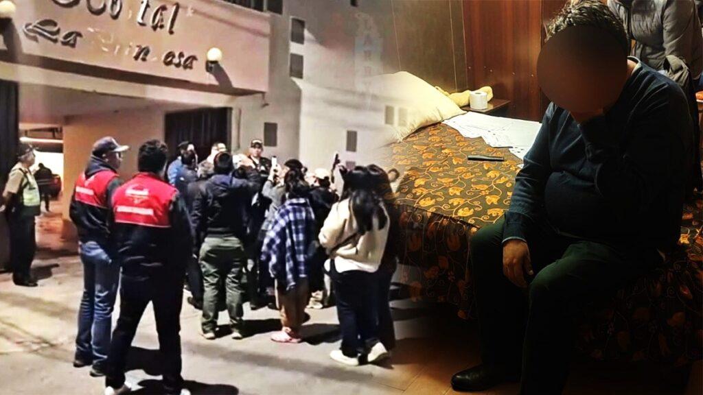 arequipa: catedrático de universidad san martín detenido en hostal por chantaje sexual a alumna