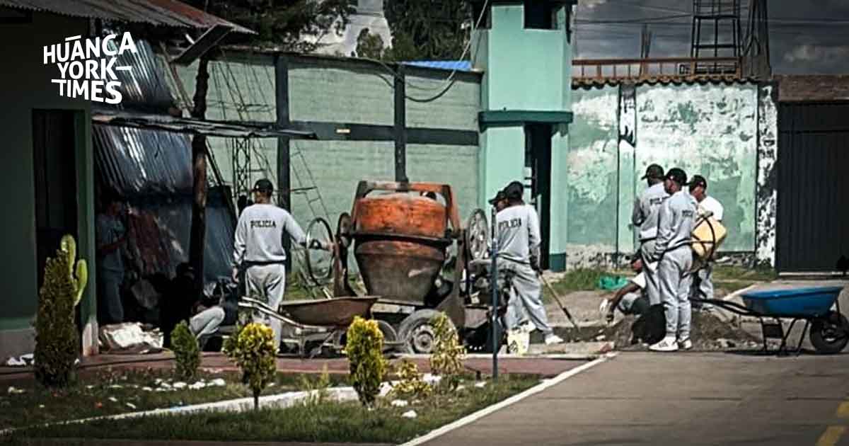 alumnos de la pnp de huancayo construyen obras para evitar castigos y salir los fines de semana