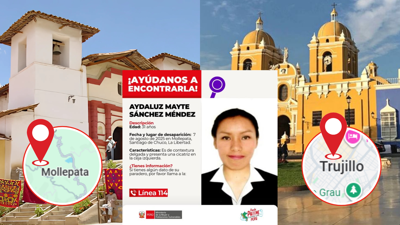 la libertad: censista reportada como desaparecida en santiago de chuco apareció con vida en trujillo