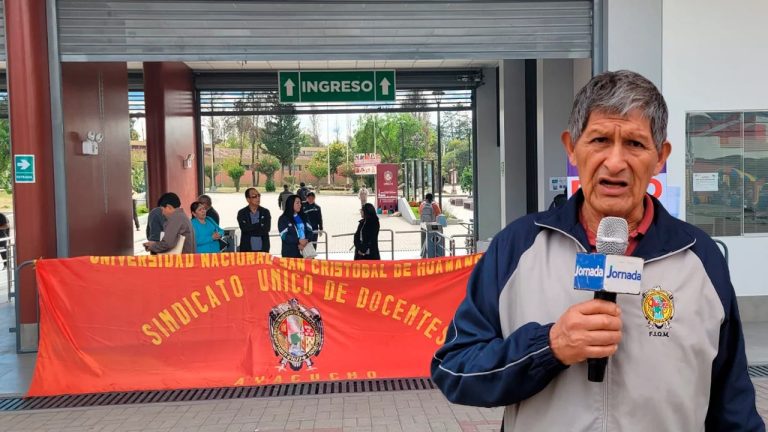 ayacucho: docentes de la unsch anuncian paralización de 72 horas por recorte presupuestal