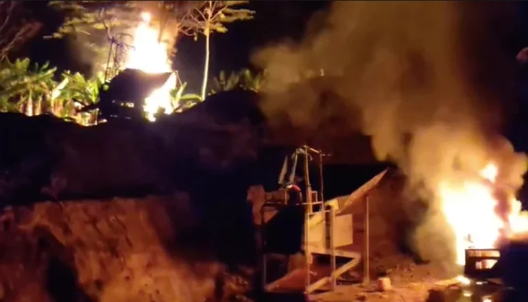 minería ilegal: intervienen campamentos y excavadoras en el Área de conservación privada panguana