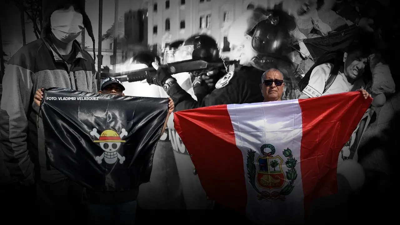 represión descontrolada de la pnp por masiva marcha de la "generación z" (video)