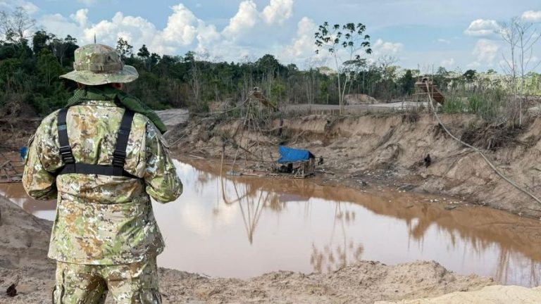 madre de dios: fuerzas del orden golpean a la minería ilegal en zona de amortiguamiento de la reserva nacional tambopata