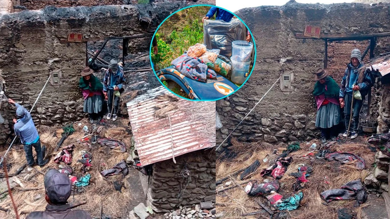 ayacucho: adultos mayores quedan en la calle tras voraz incendio en chungui