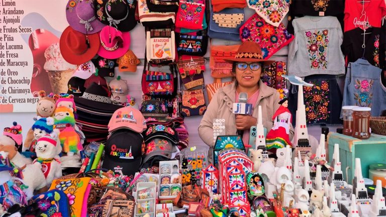 ayacucho: comerciantes de artesanías registran movimiento por juegos bolivarianos, pero piden mayor promoción turística