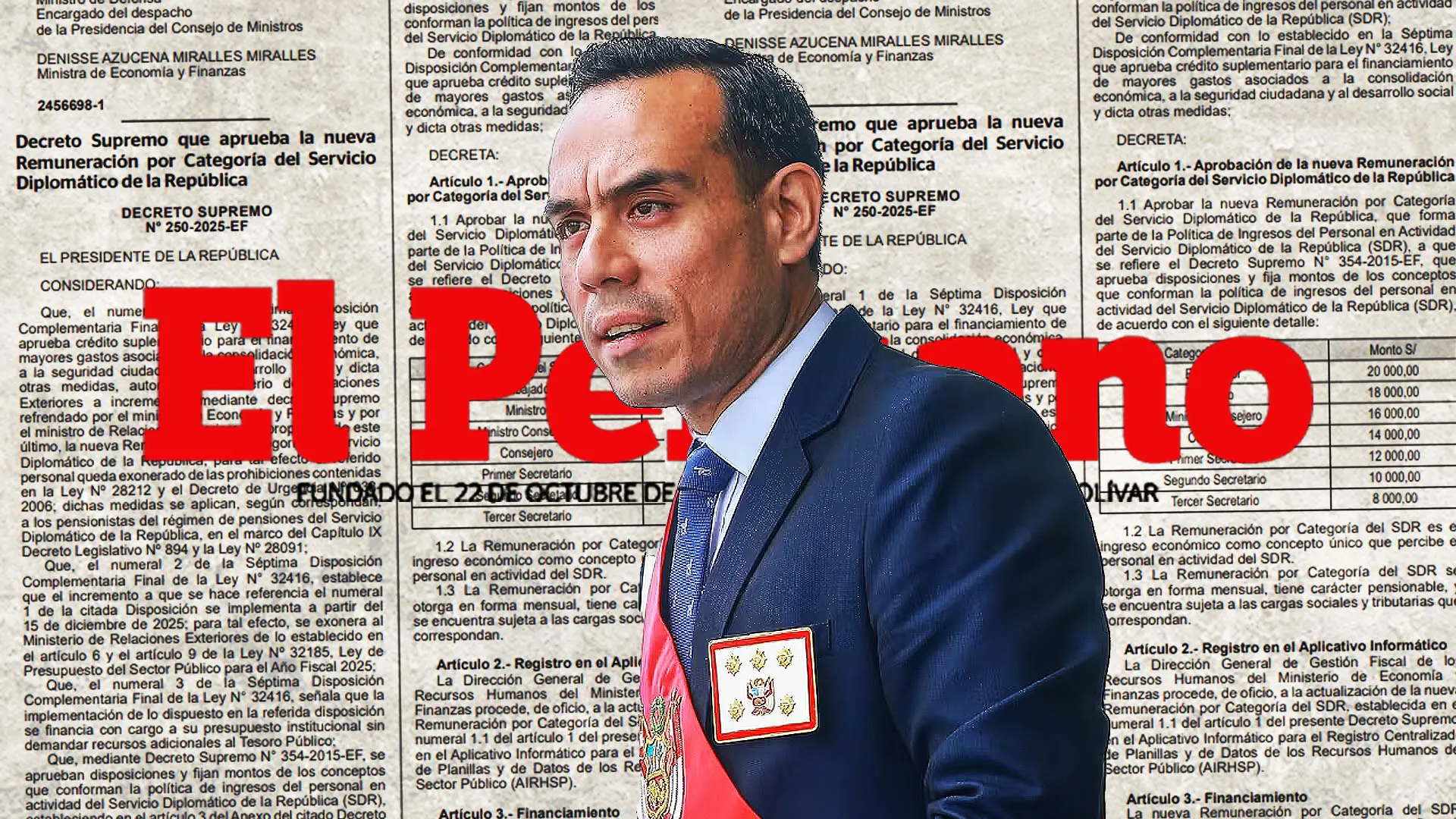 en plena tensión con méxico por betssy chávez, josé jerí duplica sueldos a los diplomáticos