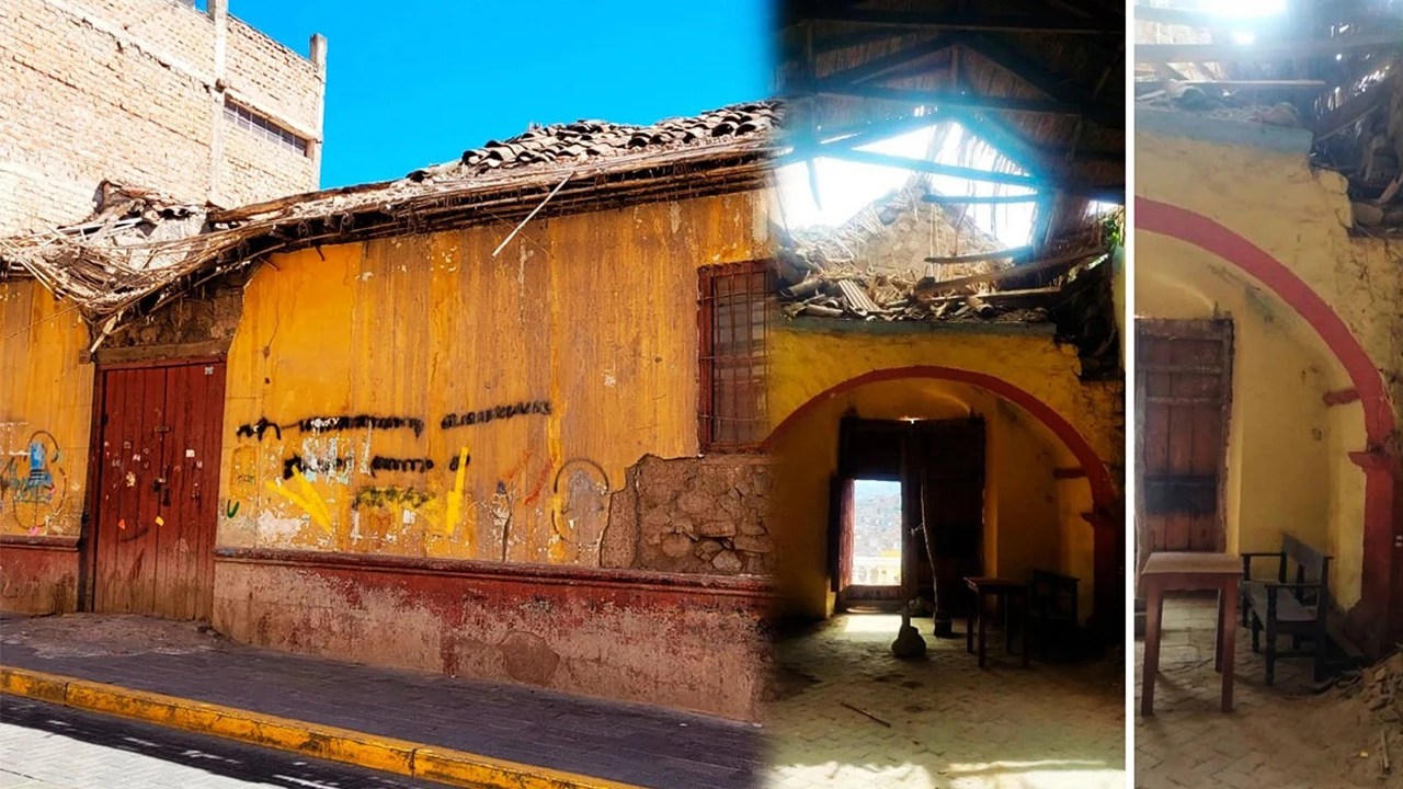 40 casonas del centro histórico de ayacucho están en riesgo inminente de colapso, advierte colegio de arquitectos