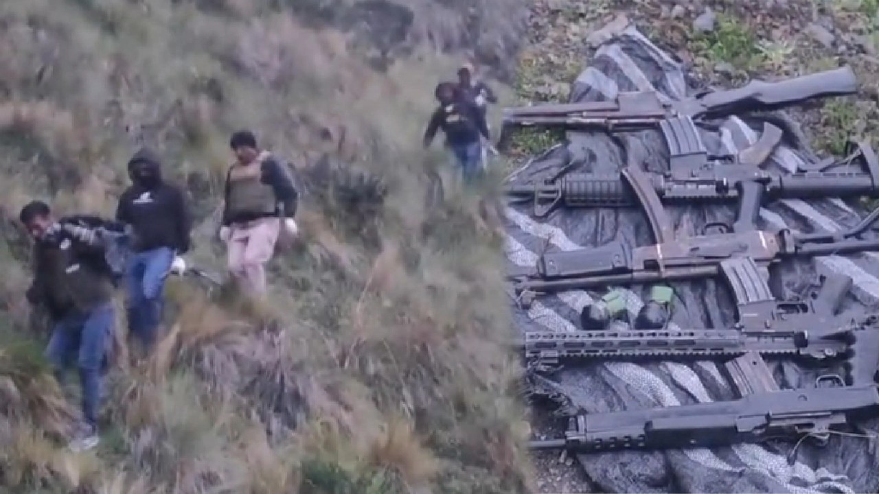 Huanta: Policía halla fusiles, escopeta y granadas de guerra durante operativo en Putis