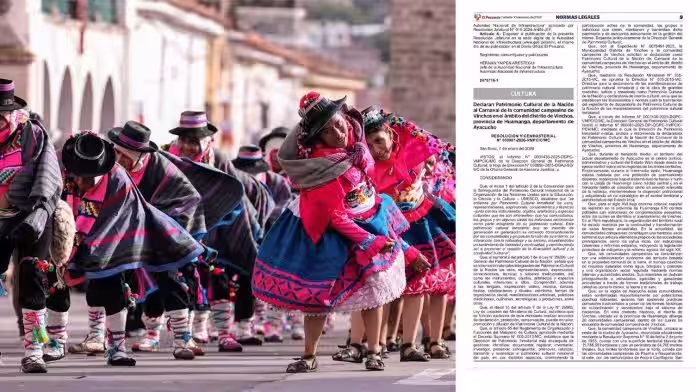 Declaran Patrimonio Cultural de la Nación al carnaval de la comunidad campesina de Vinchos