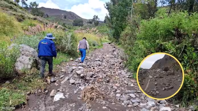 Arequipa: intensas lluvias provocan interrupción de vías en Caylloma y Castilla