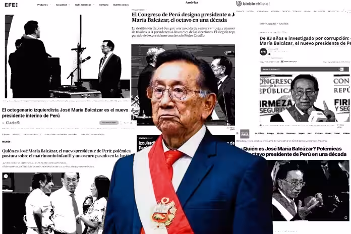 Prensa internacional pone el foco en Balcázar y en la inestabilidad política del Perú