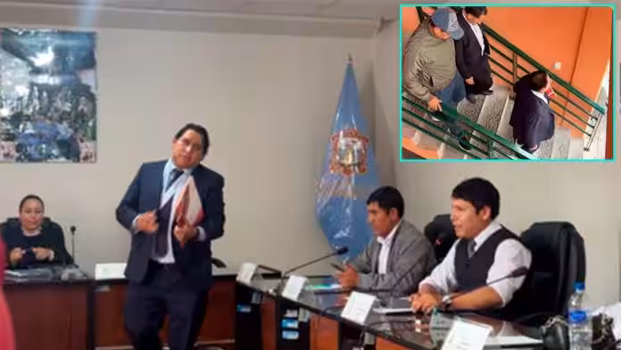 Alcalde de Huamanga abandona sesión tras pedido de investigación en su contra