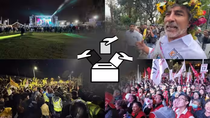 Bulliciosos recibimientos, mítines vacíos y rechazo popular: así fueron los cierres de campaña en Arequipa 