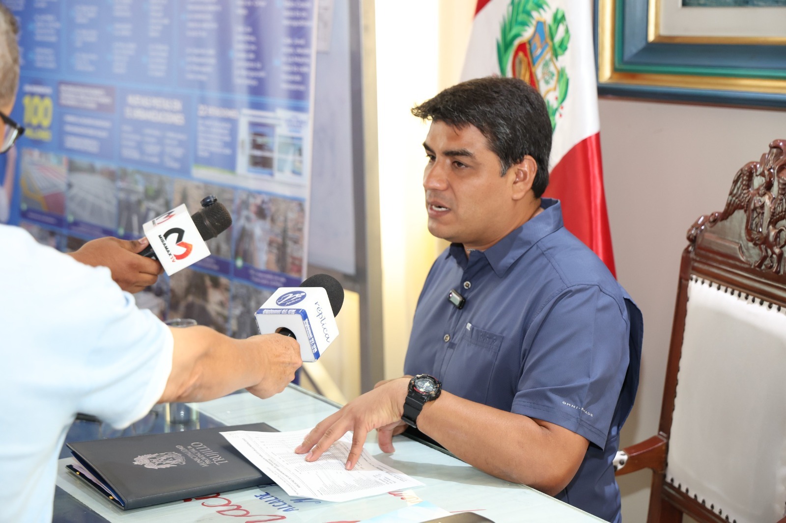 Alcalde de Trujillo, Mario Reyna.