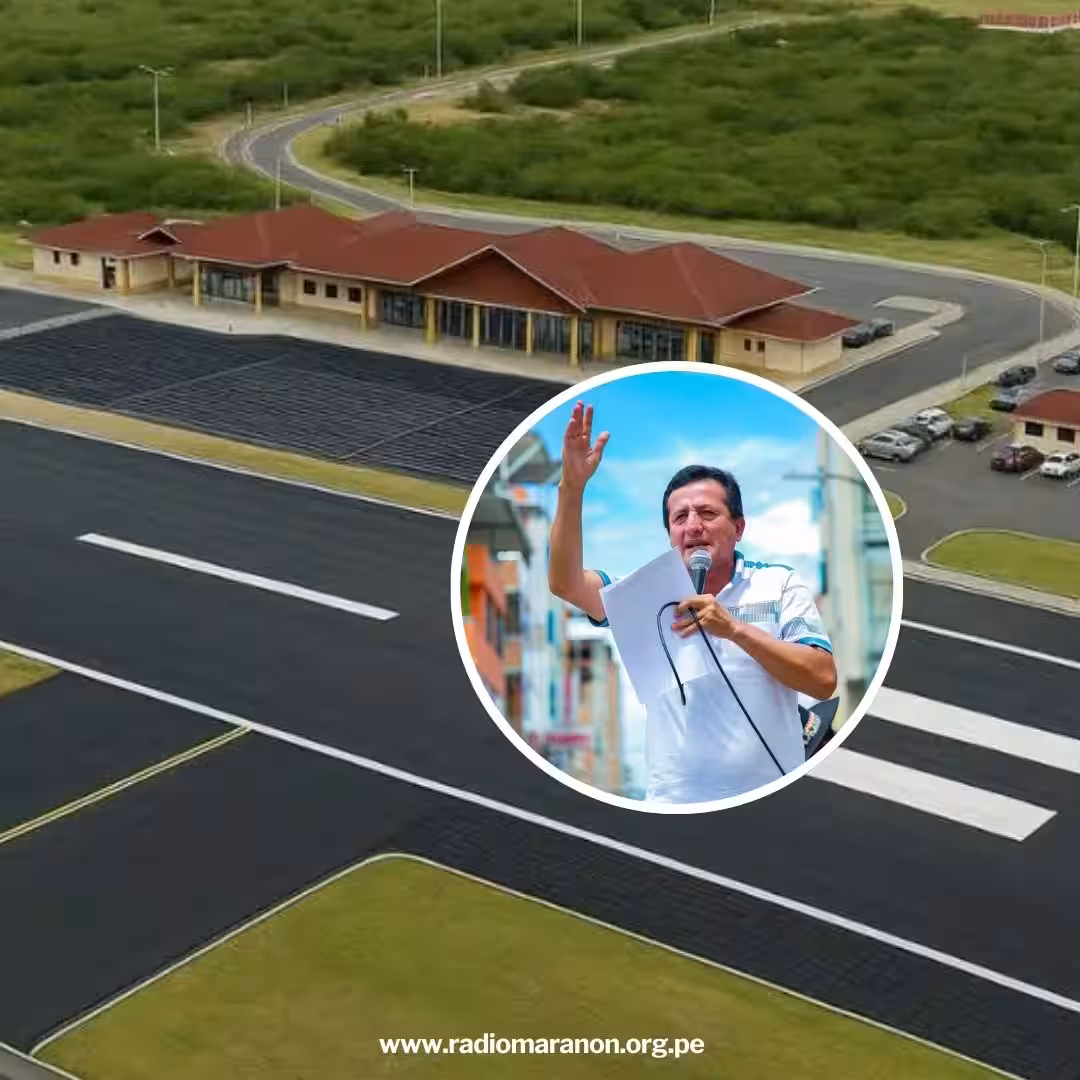 Jaén: alcalde José Tapia anuncia que hoy se viene aprobando el expediente técnico del nuevo aeropuerto