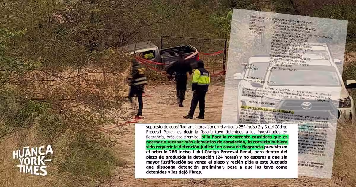 Caso Colcabamba: Juez de Pampas rechazó detención de militares porque fiscal lo pidió fuera de plazo