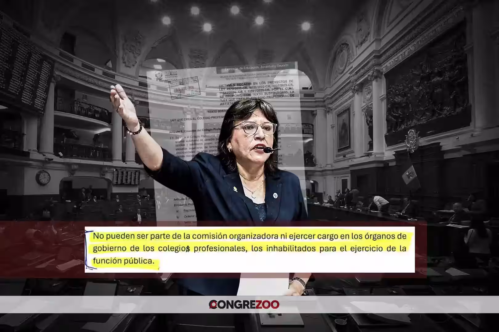Persecución política: aprueban ley de contrabando para apartar a Delia Espinoza del Colegio de Abogados de Lima