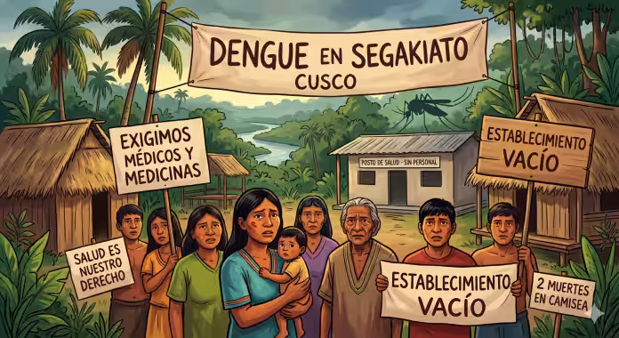 Brote de dengue en Segakiato-Cusco pone en riesgo a comuneros que exigen atención médica urgente