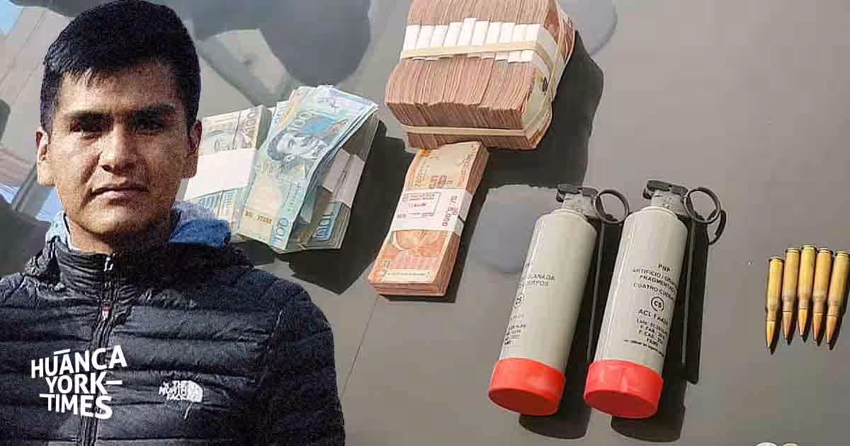 Incautan S/177 mil, municiones y granadas lacrimógenas a banda de ‘Jhon Pichari’ en Huancayo