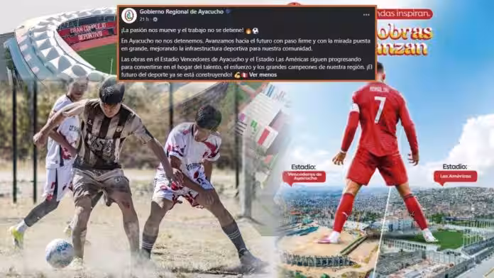 Canchas de tierra y estadios de papel: La millonaria ilusión del GORE que castiga al deporte ayacuchano