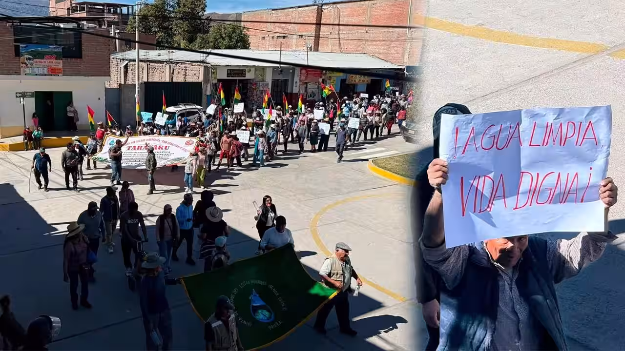 Ayacucho: Marchan en contra la instalación de planta procesadora de minerales
