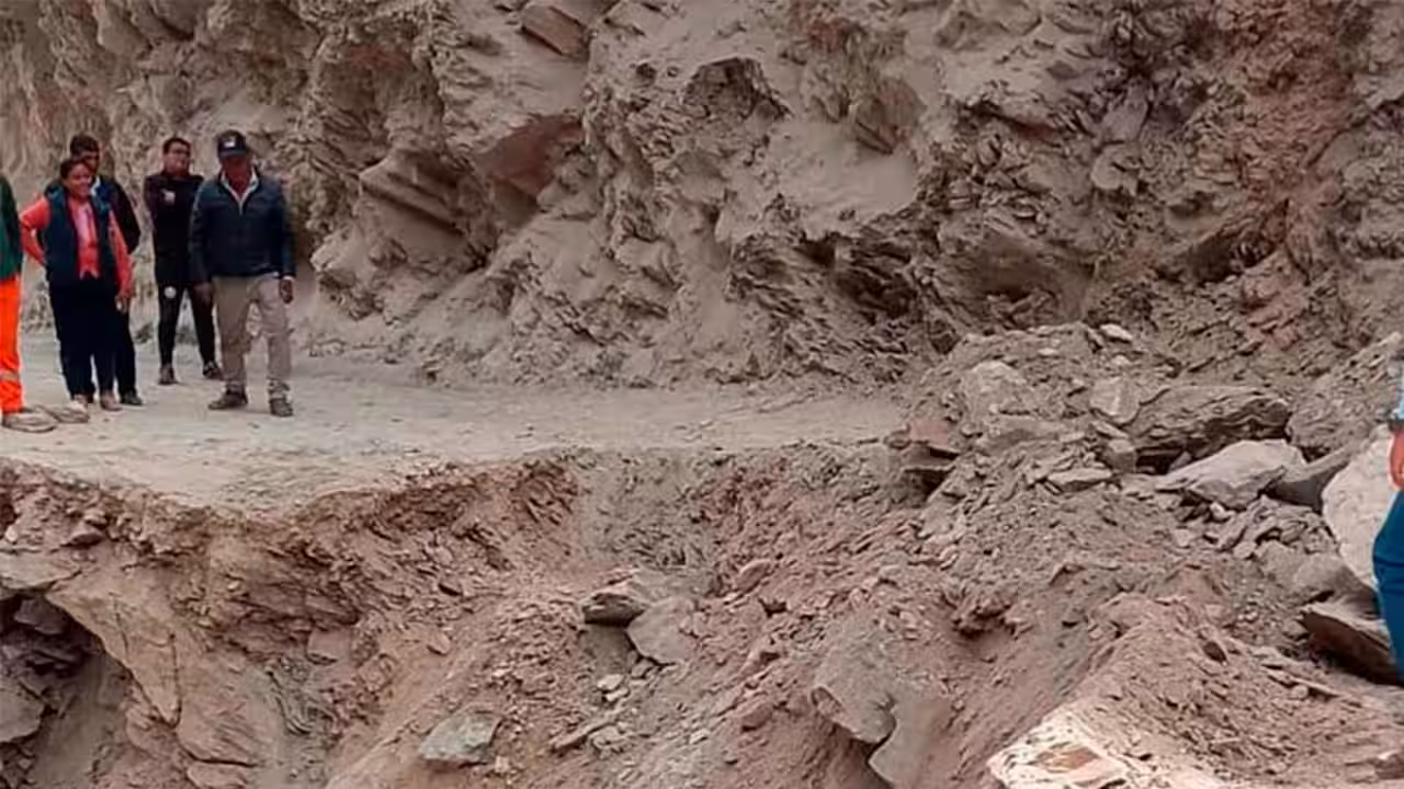 Pase restringido a Huancayo por colapso de carretera