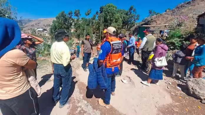Ayacucho: Urge evacuación de familias tras deslizamiento en Huascahura