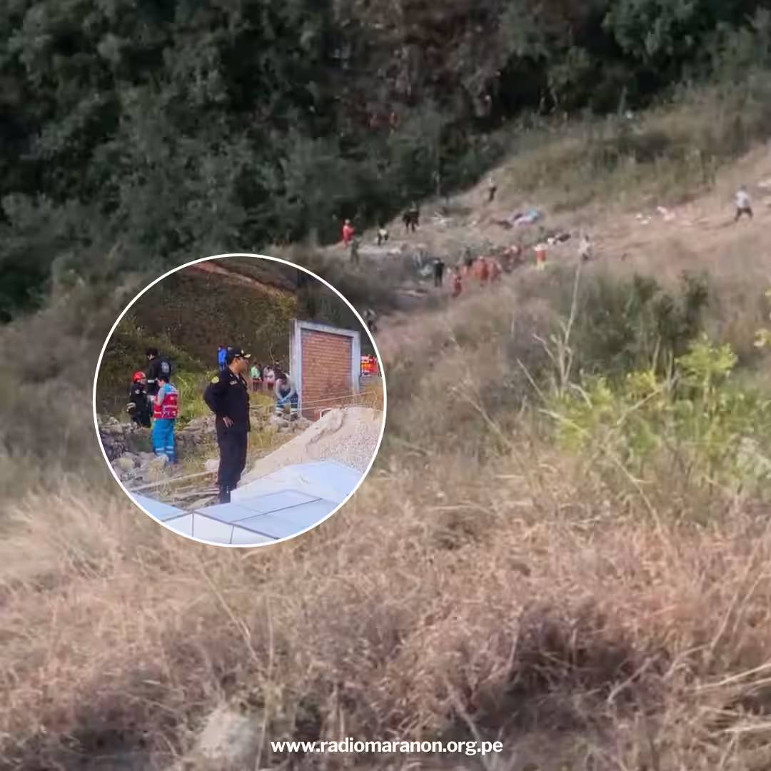¡Lamentable! Cajamarca: despiste de combi deja al menos 14 pasajeros fallecidos y 5 heridos