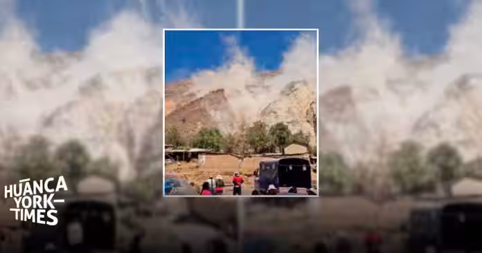 IGP: Cerro Pucaá sigue inestable; réplicas y lluvias seguirán causando derrumbes con nubes de polvo
