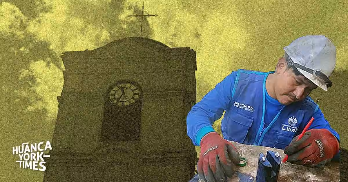El reloj alemán de la Catedral de Huancayo vuelve a latir tras 23 años, obra de un relojero peruano