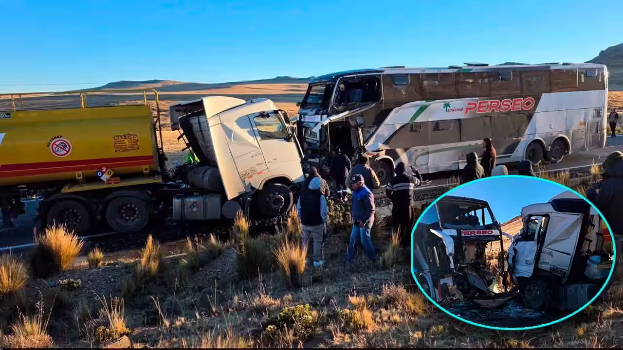 Ayacucho: Un muerto y más de 20 heridos tras choque frontal entre un bus y tráiler