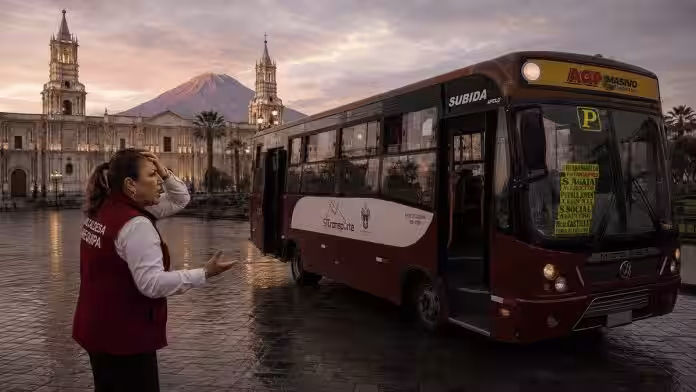 Caótico aniversario de Arequipa: bloqueo de vías y sin servicio público por paro de transportistas