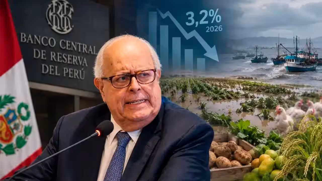 BCRP reduce proyección de crecimiento de Perú por mayor impacto de El Niño