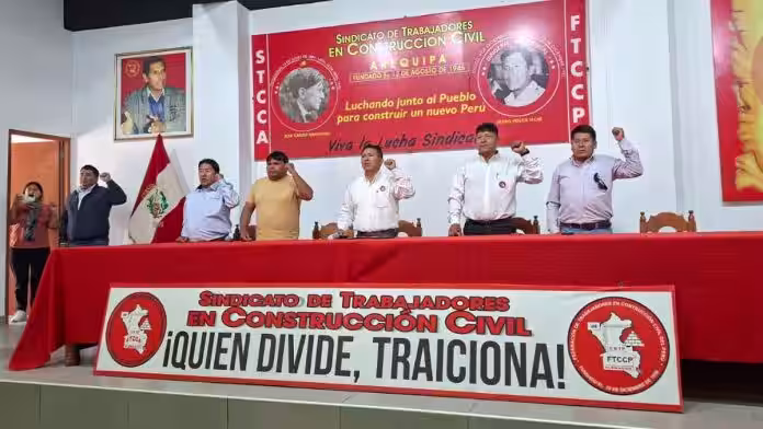 Sindicato de Construcción Civil de Arequipa denuncia aumento ‘insuficiente’ y se suma a protesta nacional