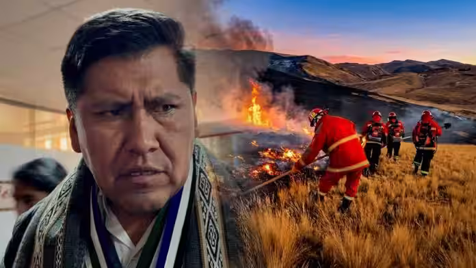Puno: Gobernador Hancco amenazó a bomberos con suspender licitación de equipos si hablan mal de él